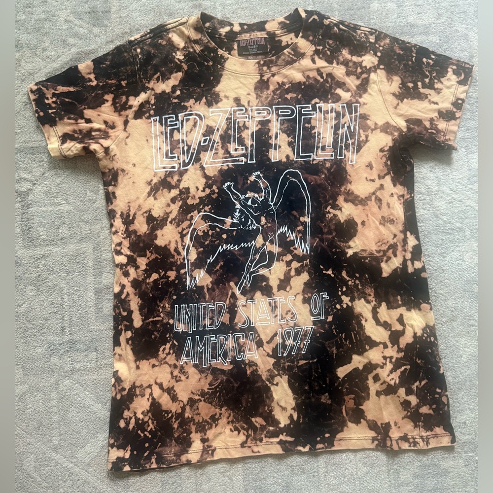 Led Zeppelin Custom Tie-Dyed Band Tee